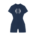 Ladies Zip Romper  - Blue
