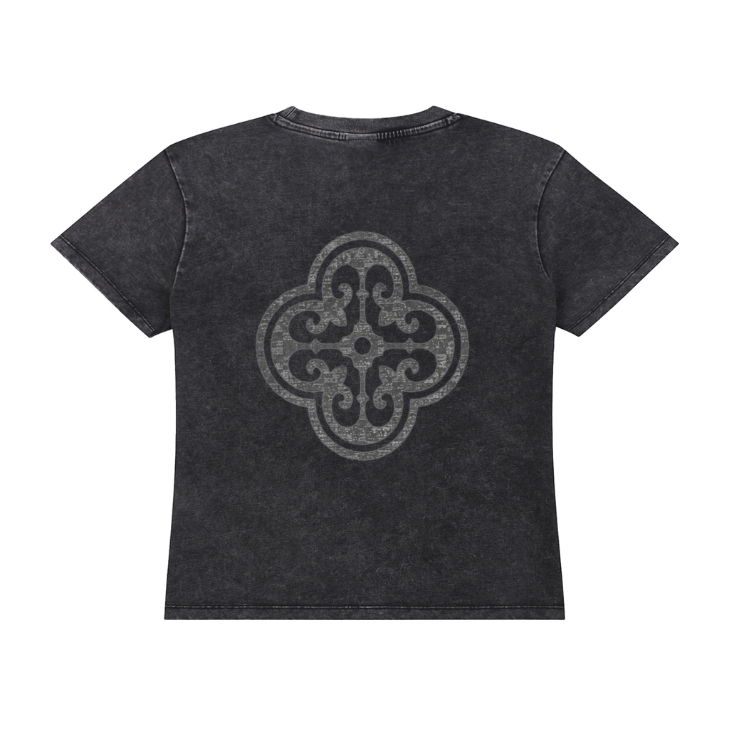 Priceless Vintage Wash Drop Shoulder Top
