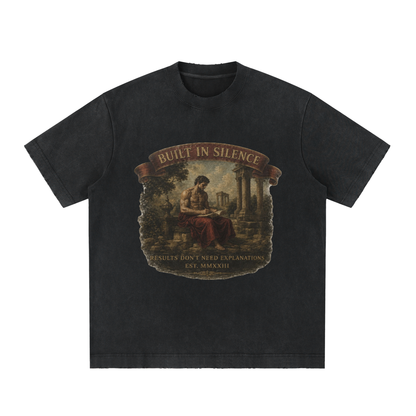 BIS Heavyweight Vintage Washed Frayed T-Shirt