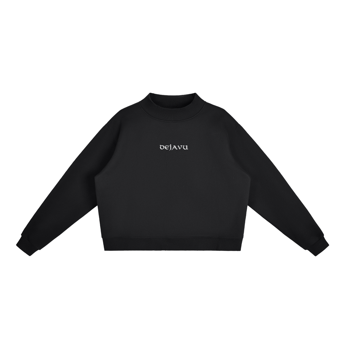Essential Mock-Neck Crew Sweatshirt
