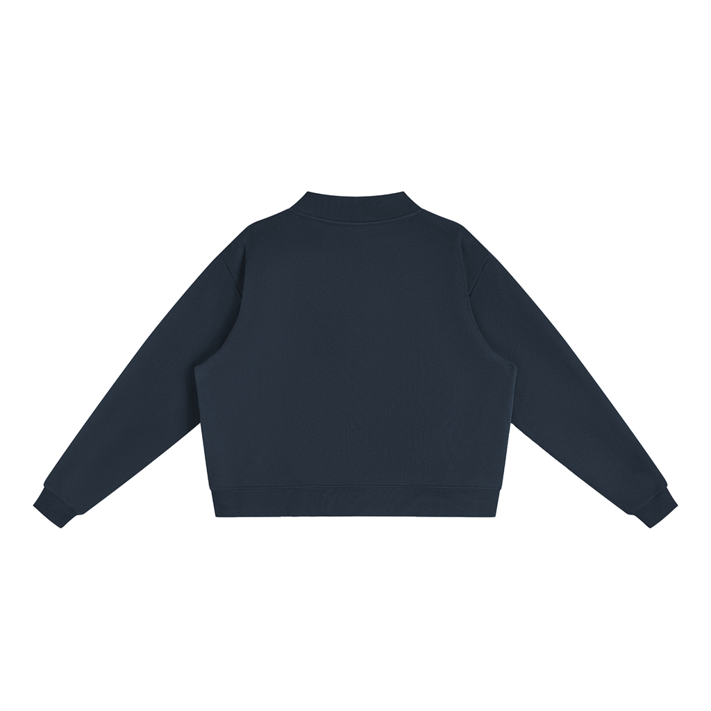 Essential Mock-Neck Crew Sweatshirt