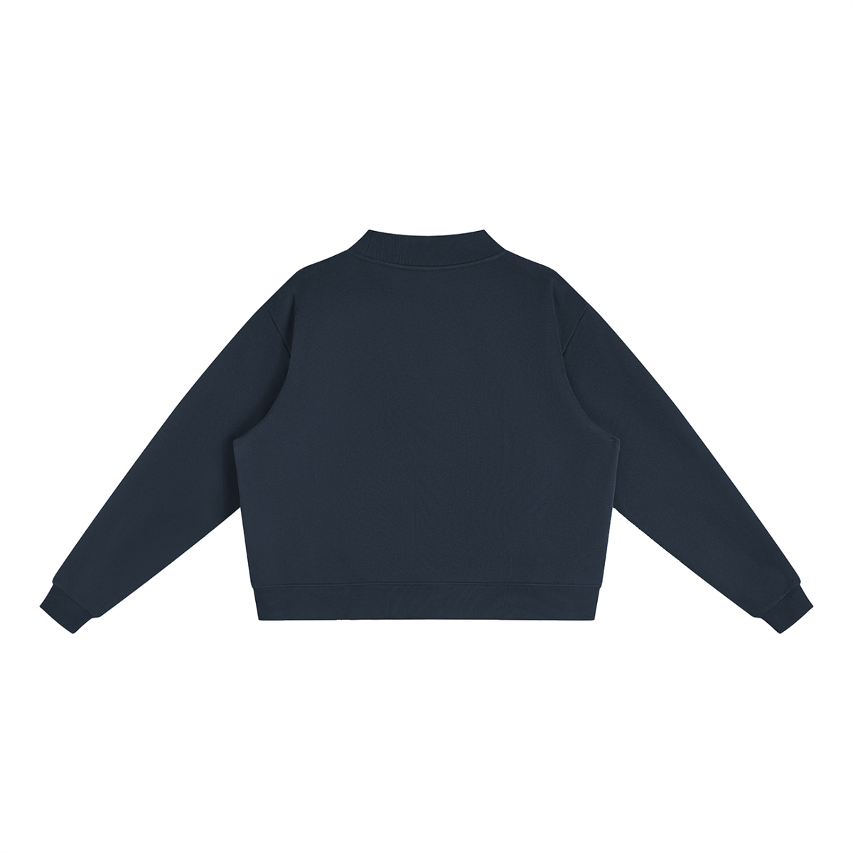 Essential Mock-Neck Crew Sweatshirt