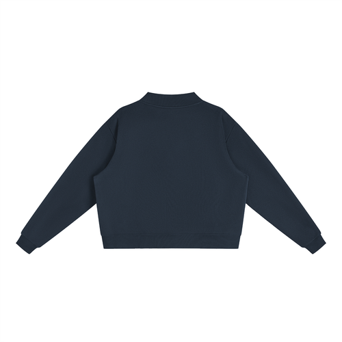 Essential Mock-Neck Crew Sweatshirt