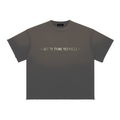 Unisex Sun Fade Raw Edge T-Shirt - Dark Gray