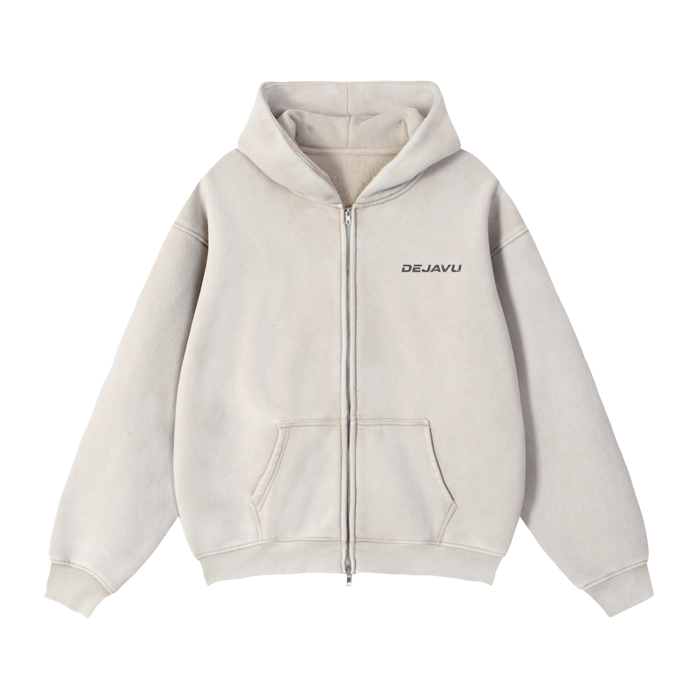 Mirage Zip-Through Boxy Fleece Hoodie