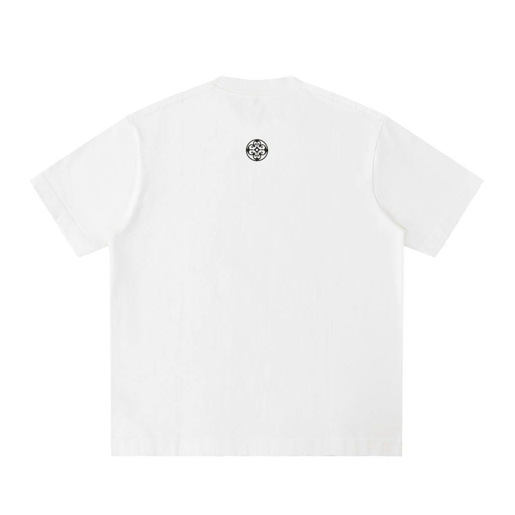 Heavyweight Vintage Washed Frayed T-Shirt
