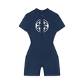 Ladies Zip Romper  - Blue