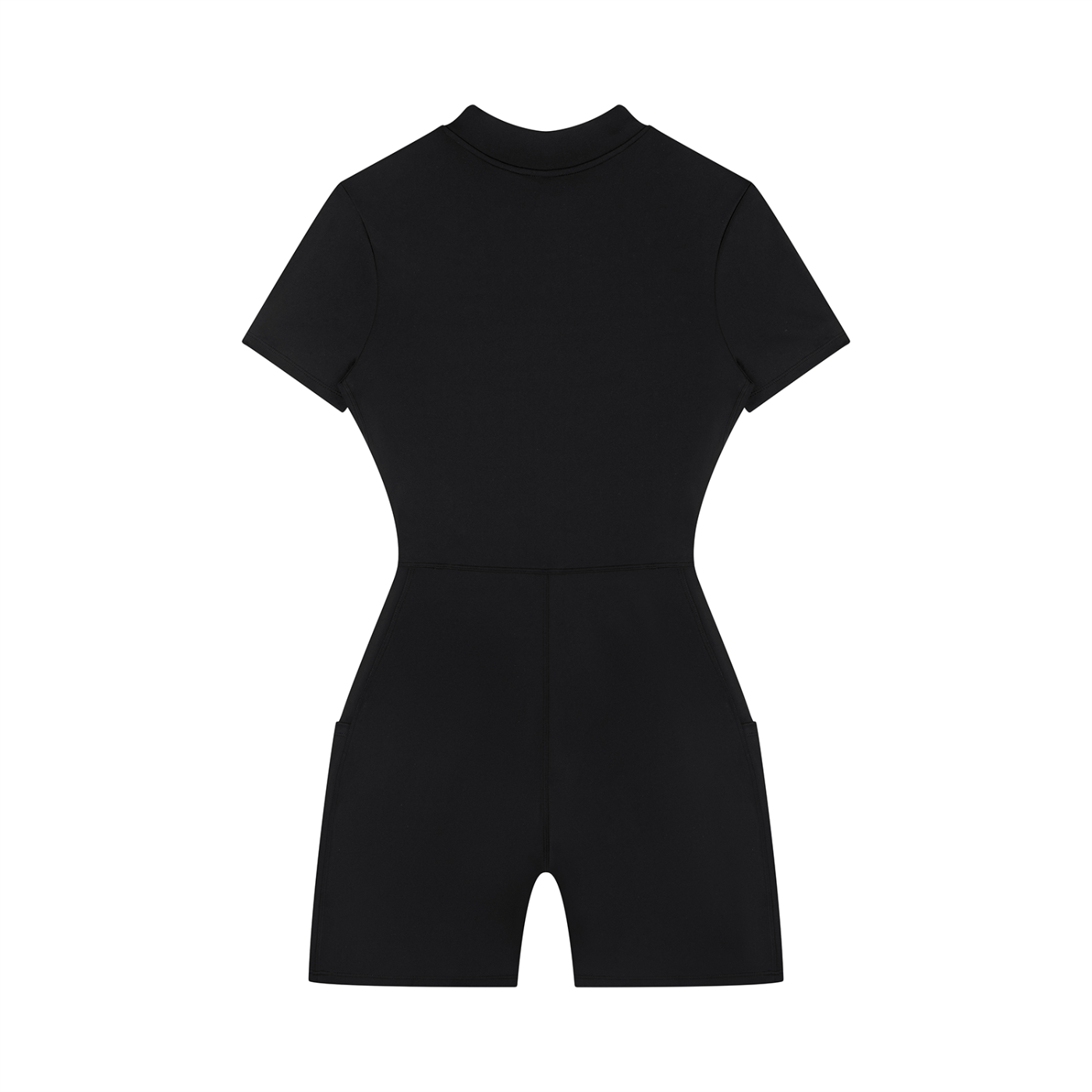 Ladies Zip Romper - Black