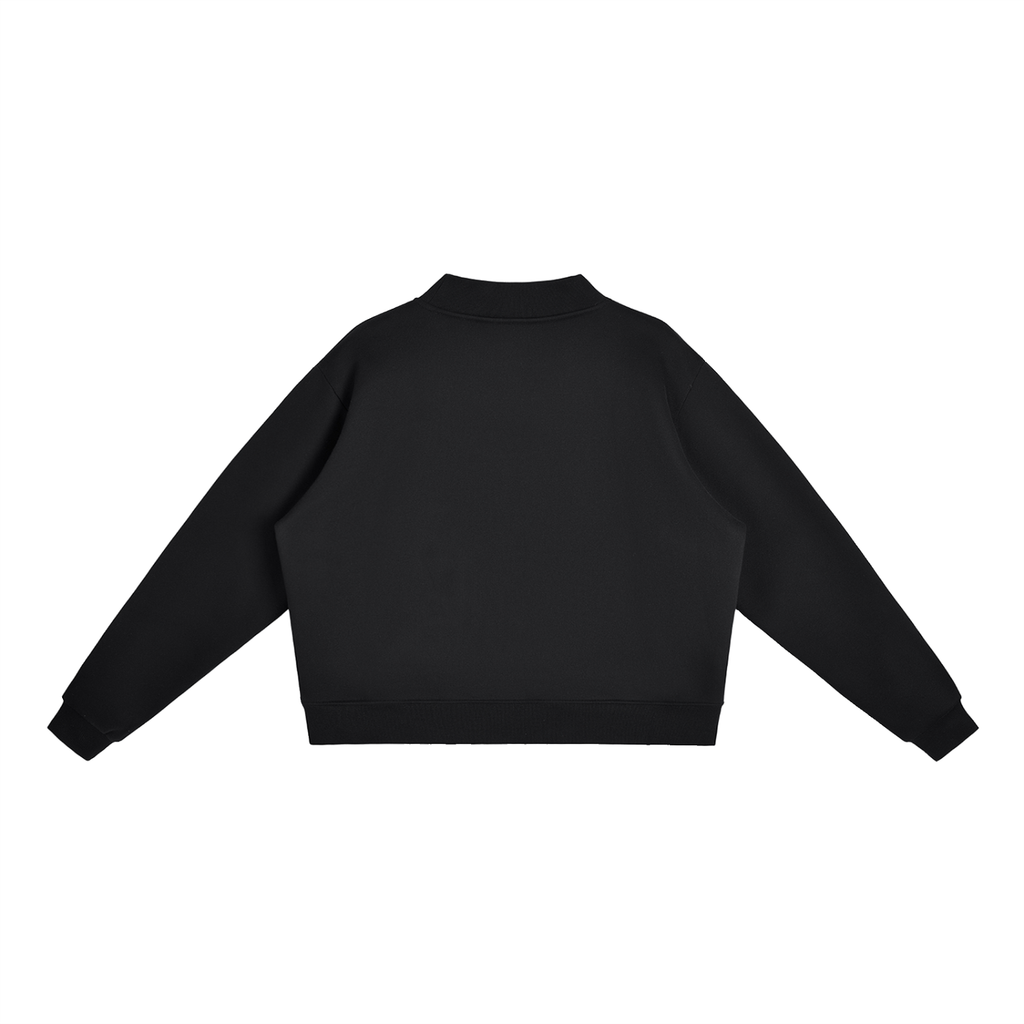 Essential Mock-Neck Crew Sweatshirt