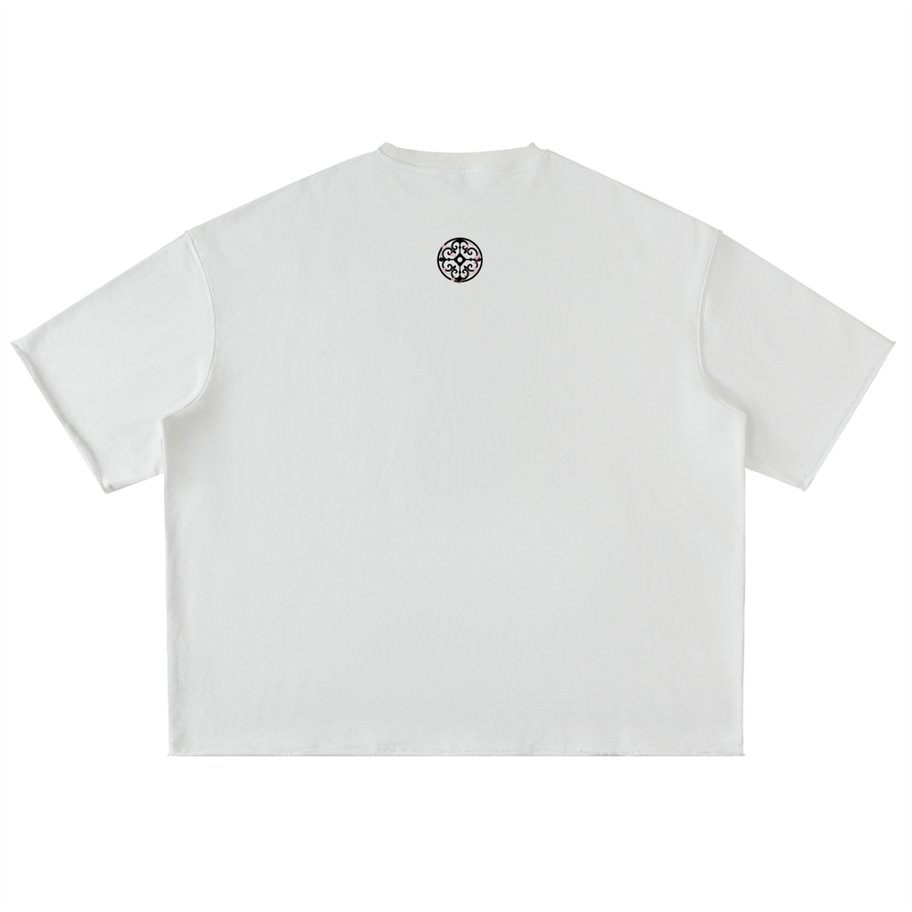 Washed Rolled Hem Half Sleeve T-Shirt