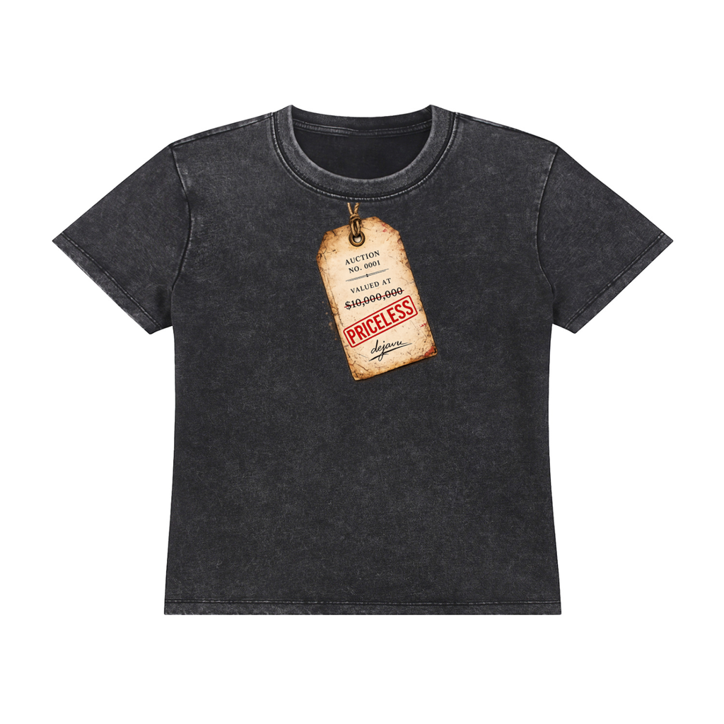 Priceless Vintage Wash Drop Shoulder Top