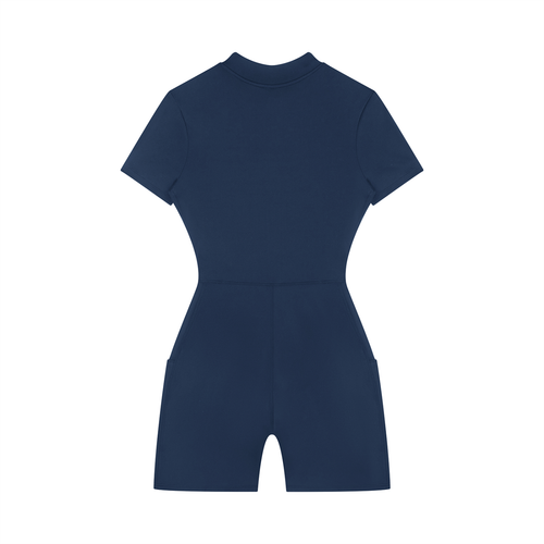 Ladies Zip Romper  - Blue