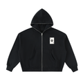 ALL IN Fleeced Full-Zip Boxy Hoodie